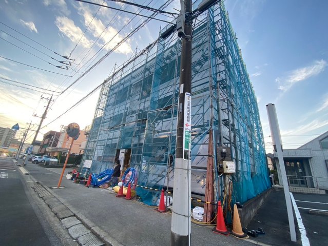 【印旛郡酒々井町中央台のアパートの建物外観】