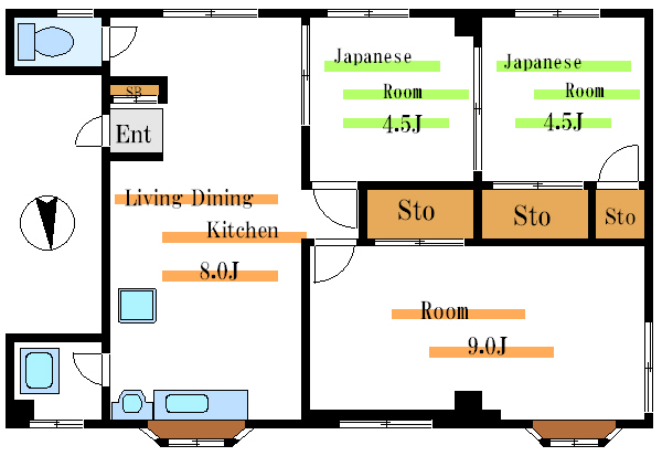 江東区東陽のマンションの間取り