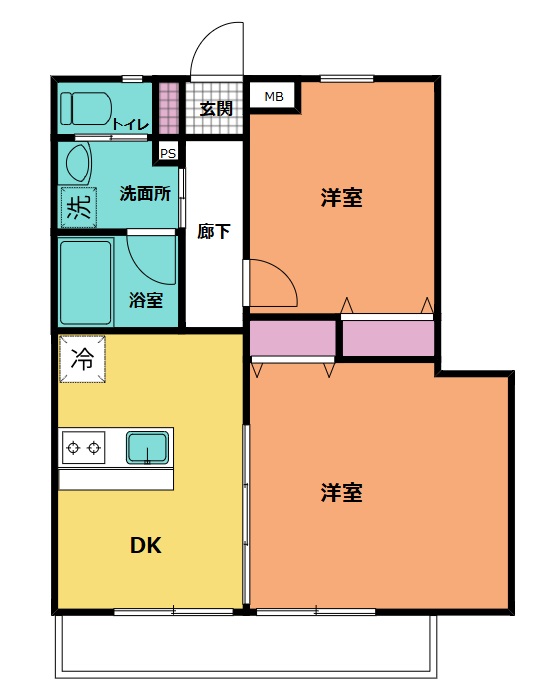 （仮称）足立区六木2丁目　アパートの間取り