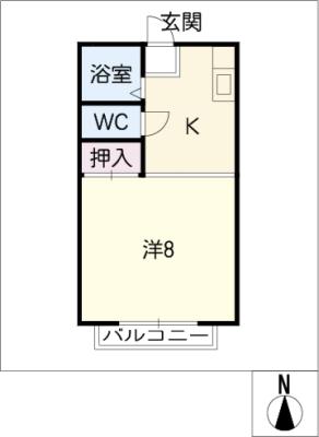 コーポ赤門の間取り