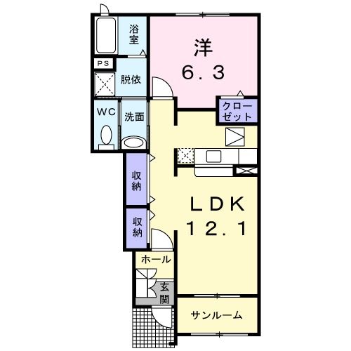 フェリーチェＤの間取り