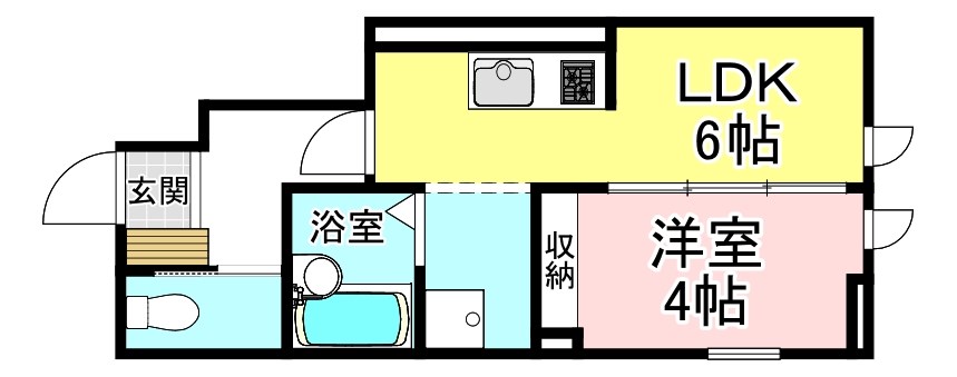 (仮称)石部新築アパートの間取り