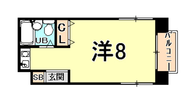 西宮市鳴尾町のマンションの間取り