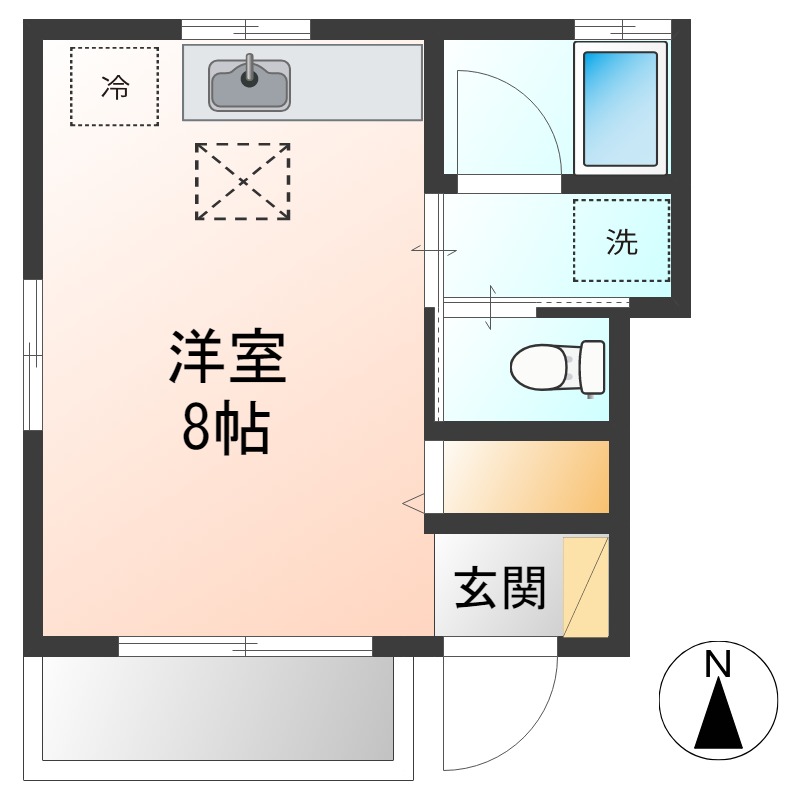 エルソールきさらぎの間取り