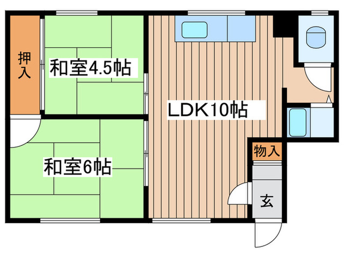新光陽マンションの間取り写真