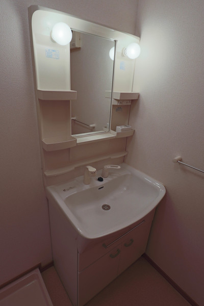 洗面設備　同じ建物の別のお部屋