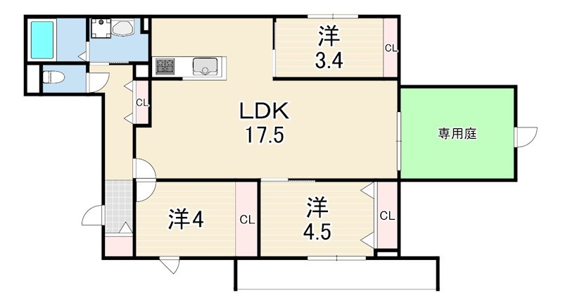 リブレメゾン下大市西町1の間取り写真