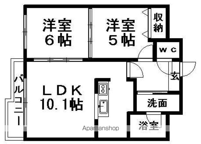 地下鉄東西線 菊水駅 徒歩7分 9階建 築32年の間取り写真