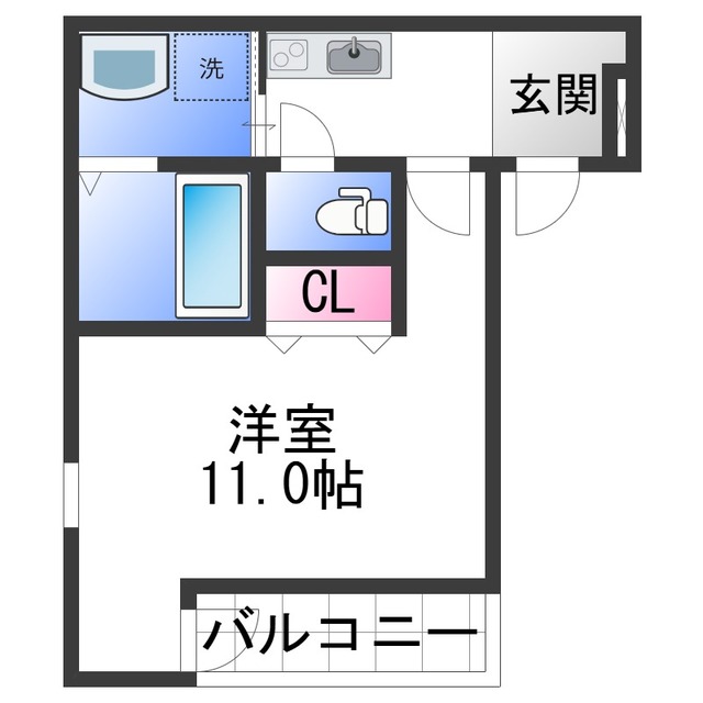 フジパレス紀伊中ノ島イーストの間取り写真
