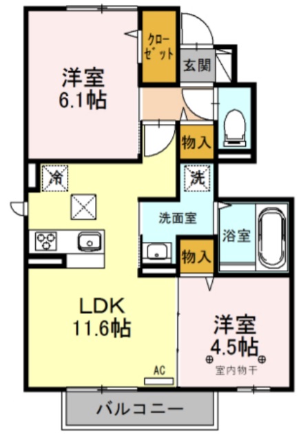 コンフォールの間取り写真