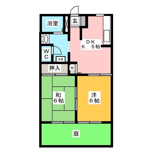 パークハイツ東宮Ｂ棟の間取り