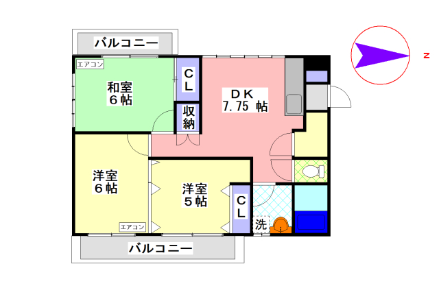 ヴィラ・コンフォールの間取り