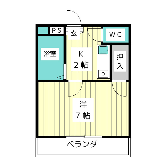 サンライズ香坂の間取り