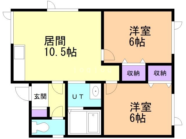 北島アパートの間取り