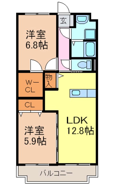 グローリアＴ・Ｆの間取り