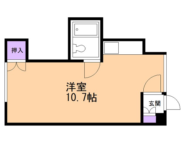 函館市柏木町のマンションの間取り