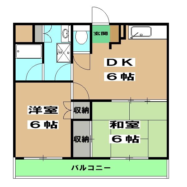 マンションメルローズの間取り