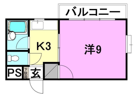 230セゾン立花の間取り