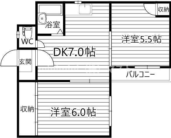 サンシャイン御幸の間取り