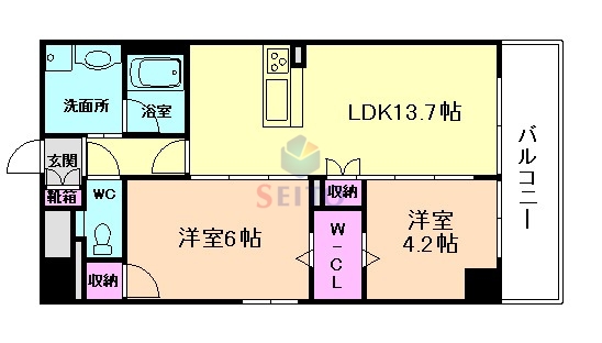 トリニティ豊中本町の間取り