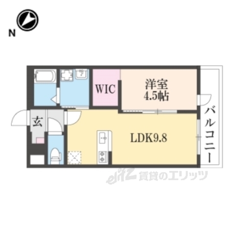 守山市古高町のアパートの間取り