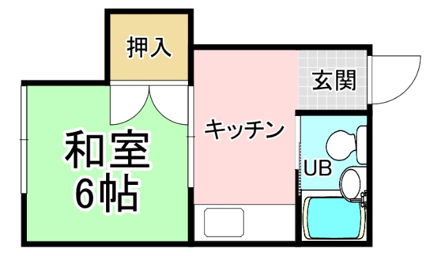 【北九州市小倉北区重住のアパートの間取り】