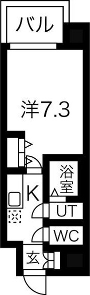 大阪市淀川区木川東のマンションの間取り