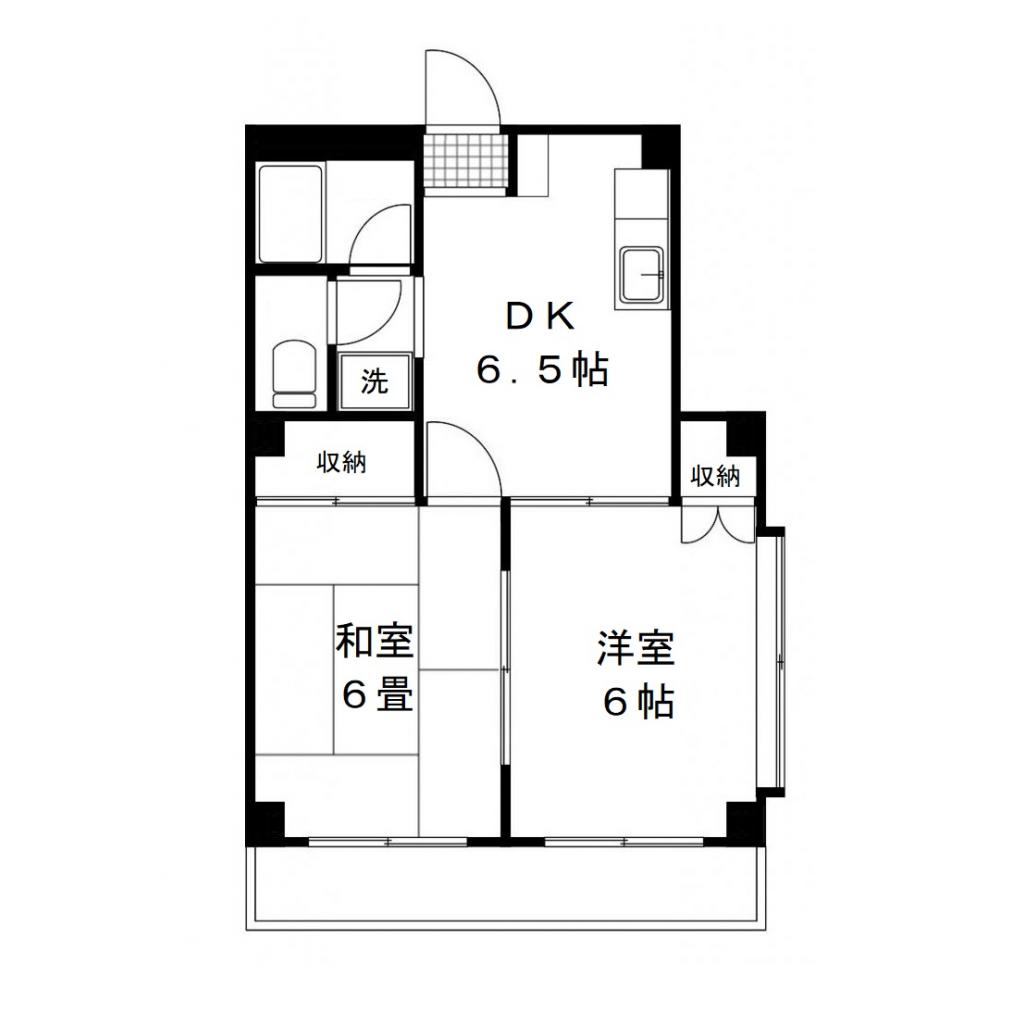 サンパールハイツの間取り