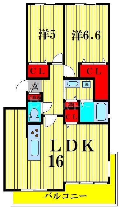 【さいたま市大宮区三橋のマンションの間取り】