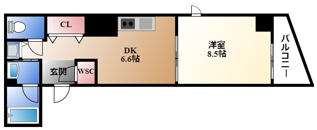 プライムアーバン泉の間取り