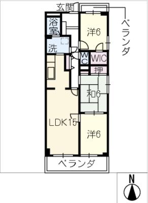 【シティコーポ神宮前４０２号室の間取り】