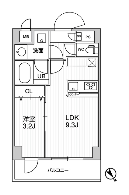 墨田区東向島のマンションの間取り