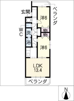 ロクハウス長島の間取り