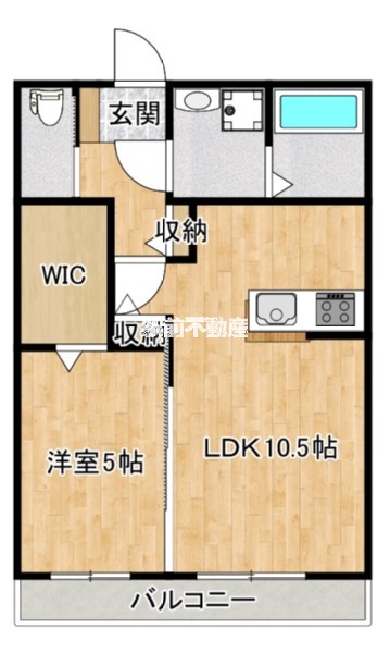 朝倉郡筑前町原地蔵のアパートの間取り