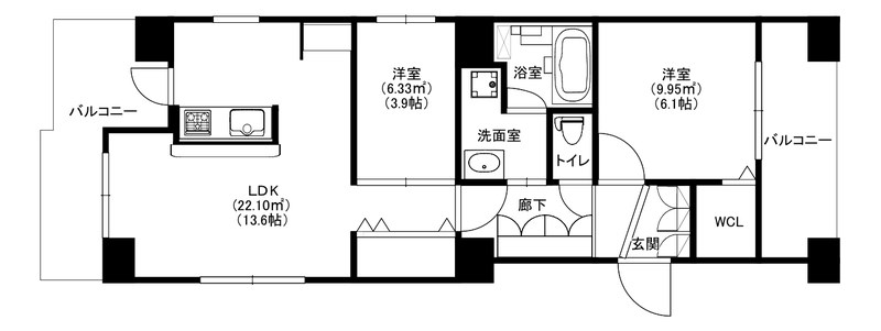 MODERN PALAZZO 高宮の間取り