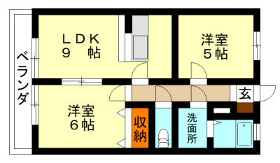 【ルナパレスの間取り】