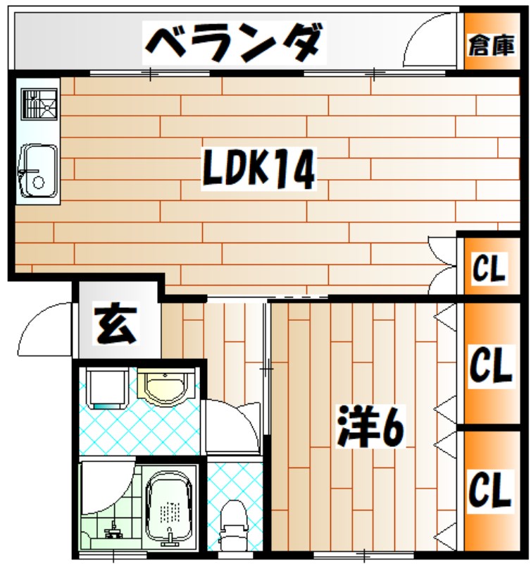 コーポ伊藤の間取り