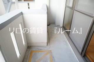 【福岡市博多区浦田のマンションのバルコニー】