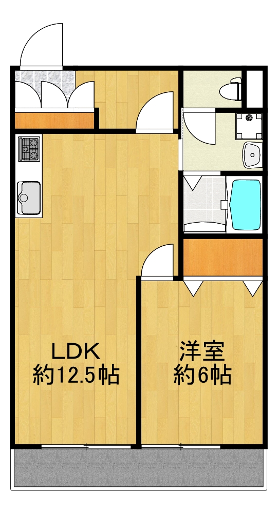 横浜市港北区綱島西のマンションの間取り