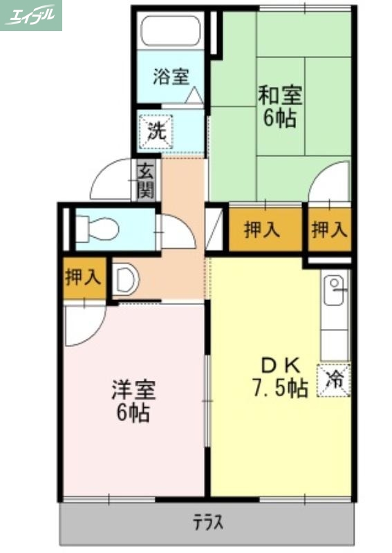 【プレジール小野　Ｄ棟の間取り】