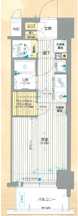 アスヴェル神戸元町海岸通の間取り