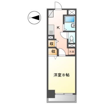 名古屋市千種区千種通のマンションの間取り