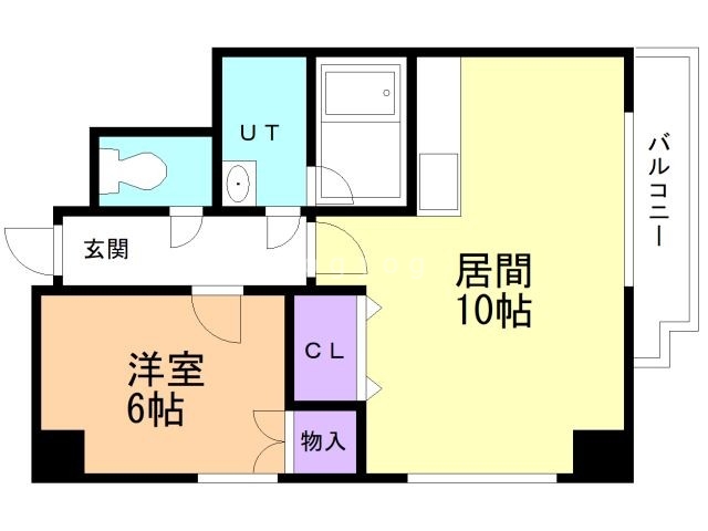 【札幌市中央区南十条西のマンションの間取り】