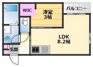 REGALEST七道Aの間取り