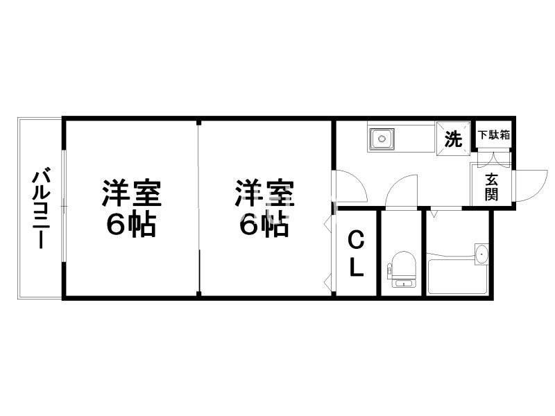 メゾンドイッセイ竹田の間取り