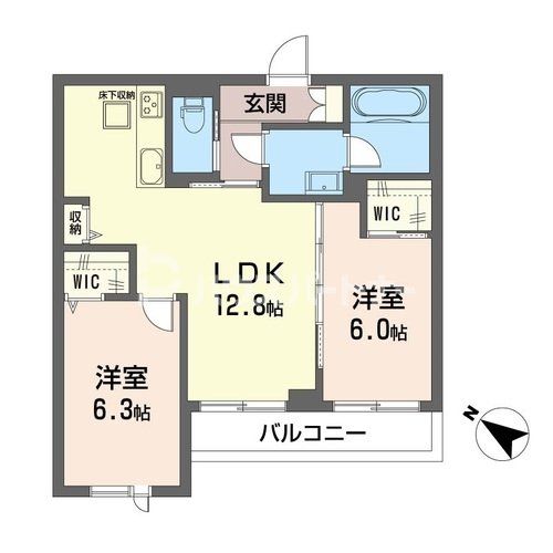 グリナージュ春日の間取り