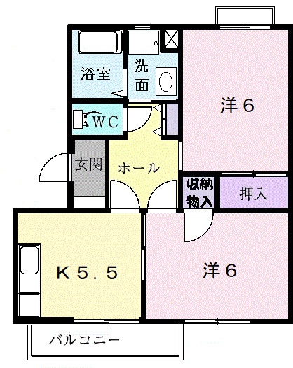 ファインハオスＡの間取り