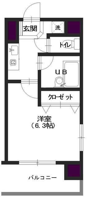 坂戸市日の出町のマンションの間取り