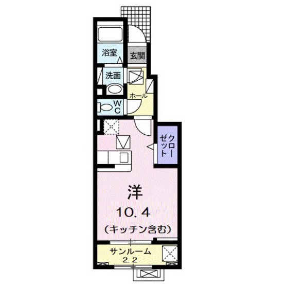 サンテェラスIIＢの間取り