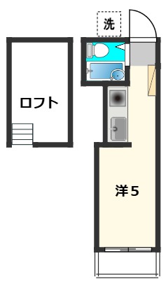 江戸川区南葛西のアパートの間取り